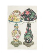 "Porcelain Lamps" by Anonymous - Modern Artwork