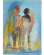 Two Figures Facing Each Other