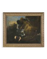 Anonymous - Landscape with Nudes and Waterfalls - Old Masters 