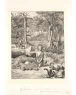 Max Klinger - Simplicius at the Hermit's Grave - Modern Artwork 