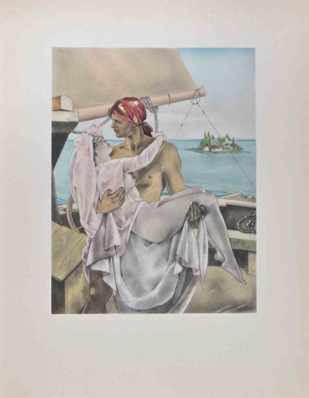 Umberto Brunelleschi - The Pirate in Love – Modern Artwork 