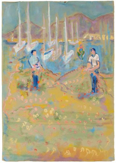 Sirio Pellegrini - Fishermen at the Nets – Contemporary Artwork 