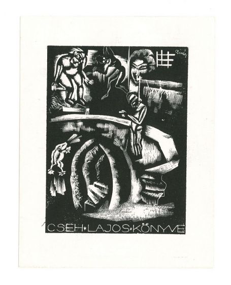 Ex Libris Cseh Lajos Konive - Modern Artwork