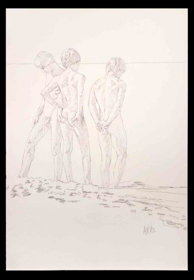 Teens at the beach 