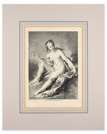 Le Trait Dangereux by J.F. Poletnich, after Francois Boucher - Old Master