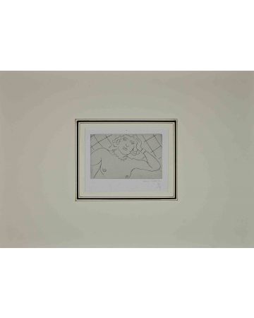 Henri Matisse - Torse Sur Fond à Carreaux / Chest on Plaid Background  - Modern Artwork 
