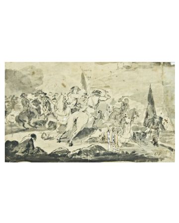 Jan Peter Verdussen -La Bataille - The Battle - Old Masters  