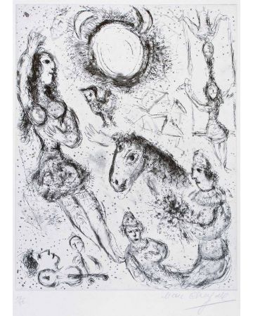 Les Danseurs à la Lune by Marc Chagall - Modern Art