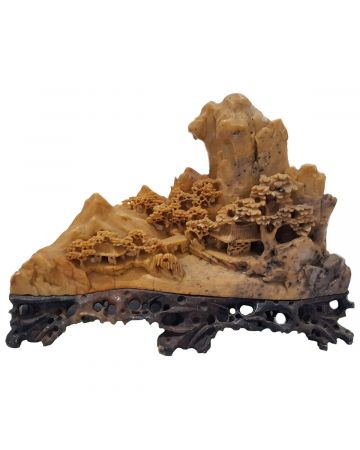 Chinese Soapstone Landscape Sculpture -SOLD