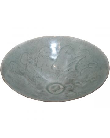 Little Circular Chinese Stoneware Bowl  - Decorative Object 