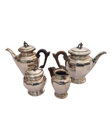 Tea And Coffee Silver Set  by Enrico Messulam - Decorative Object