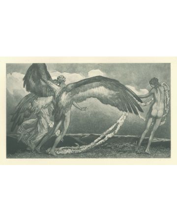 Fall Der Engel by Franz Von Bayros (Choisy Le Conin) - Modern Artwork