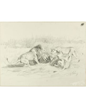 After the hunt by Wilhelm Lorenz - Modern artwork