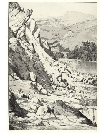 Landslide from "Intermezzi" by Max Klinger - Modern Artwork