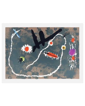 Le Lézard aux Plumes d'Or by Joan Mirò - Surrealist Artwork