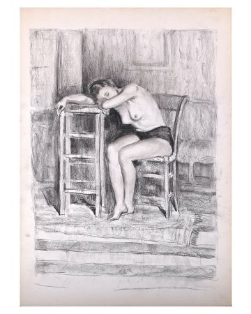 Femme Assise by French artist of XX century - Modern Artwork