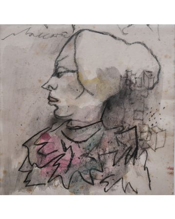 Portrait  by the artist Mino Maccari -  Contemporary Artwork