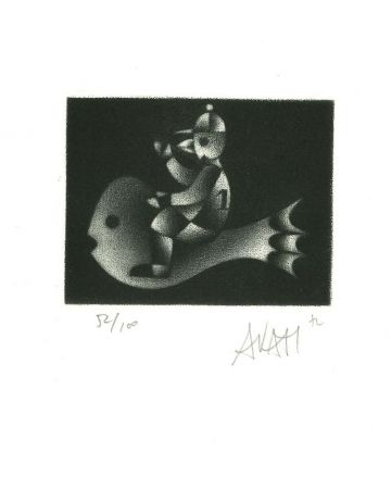 Fish Rider by Mario Avati - Contemporary Artwork