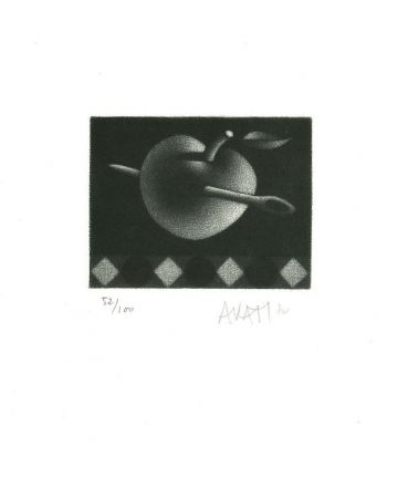 Needle in Apple by Mario Avati - Contemporary Artwork