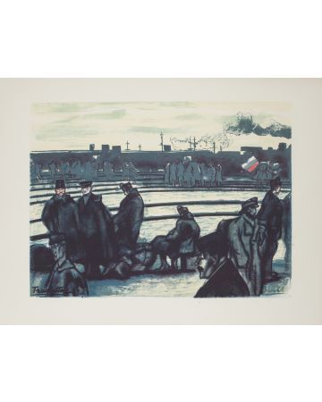 Militaries in Station by Anselmo Bucci  - Modern Artwork