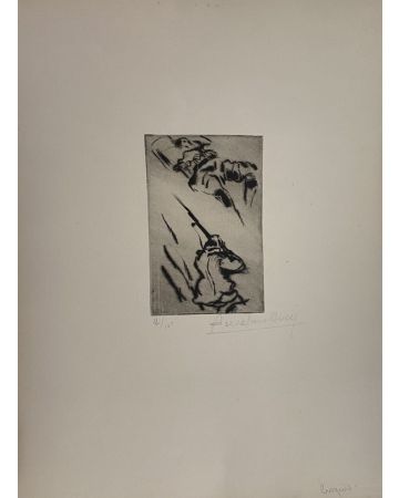 "Military" 1917s is a beautiful print in etching technique, realized by Anselmo Bucci (1887-1955).