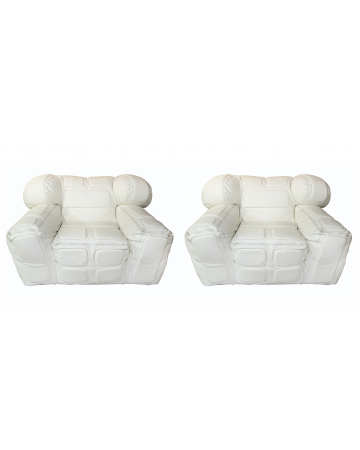 White armachairs by Arik Ben Simhon - Design Furniture