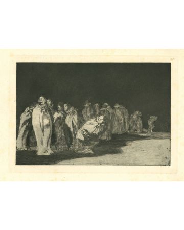 Los ensacados - from Los Proverbios by  Francisco Goya - Old Master artwork