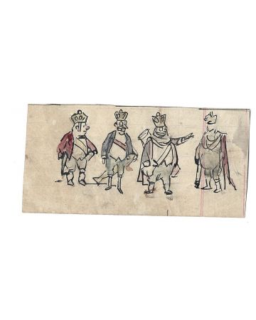 Gabriele Galantara - Four Kings - Modern Artworks