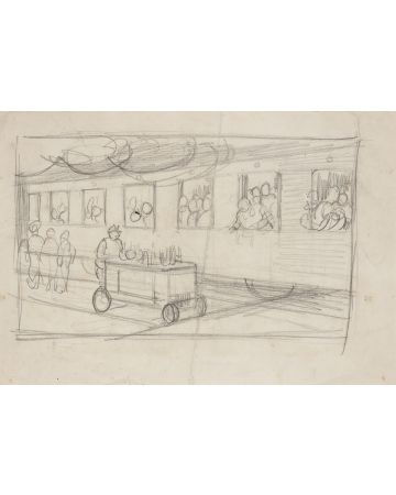 The Station by Gabriele Galantara - Modern Artwork