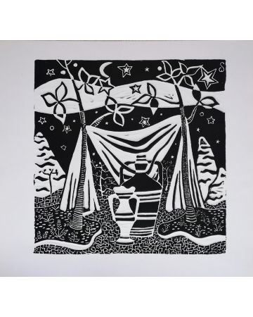 Nocturnal Reflections by Luigi Spacal -  Modern Artworks