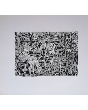 Free Horses by Luigi Spacal - Modern Artworks