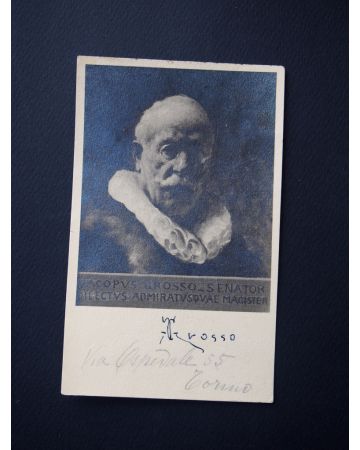 Postcard by Giacomo Grosso - Manuscripts