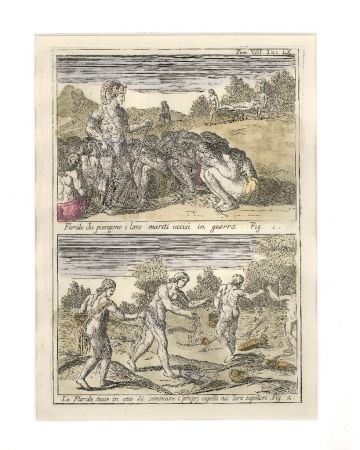 The Rites of the Floridians Women by Gianfrancesco Pivati - Old Master Artwork