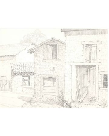 André Roland Brudieux - Glimpse of Billiat - Modern Artwork