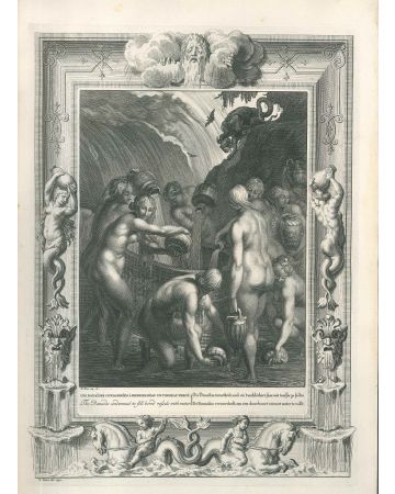 Les Danaides from "Le Temple des Muses" By Bdernard Picart - Old Master