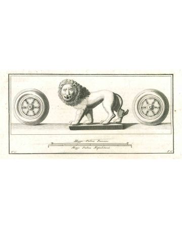 Ancient Roman Lion - Vincenzo Campana - Old Masters