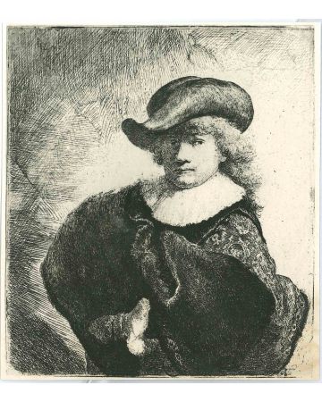 Self Portrait in a Soft Hat and Embroidered Cloak