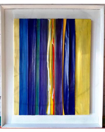 Blue and Yellow Composition