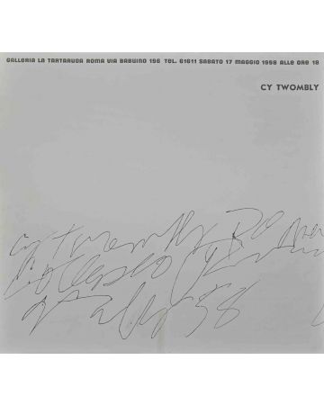 Cy Twombly Exhibition Leaflet - Galleria La Tartaruga 1958