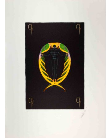 Letter Q - from the suite Letters of the Alphabet - Erté (Romain de Tirtoff) - Modern Art