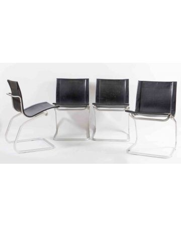 Claudio Salocchi - Set of 4 Chairs Lia Model - Designer Work Chairs 