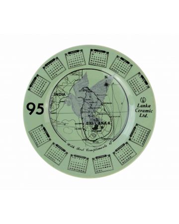 Vintage Calendar Plate - Decorative Object 