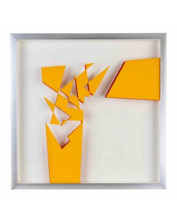 Renato Spagnoli - White Orange Red 7532 – Contemporary Artwork