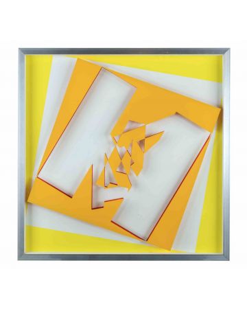 Renato Spagnoli - White, Red, Yellow, Orange 7522 - Contemporary Artwork