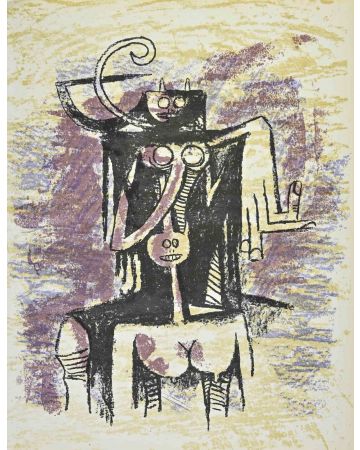 Wifredo Lam - Untitled - Contemporary Artwork 