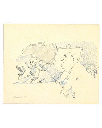 Mino Maccari - Classroom - Modern Artwork 