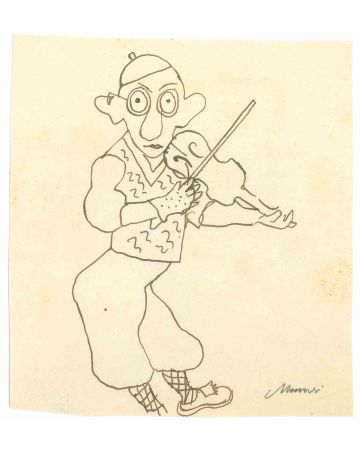 Mino Maccari - Violonist - Modern Artwork 