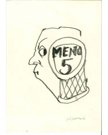Mino Maccari – Portrait – Modern Artwork 