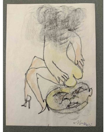Mino Maccari - Sitting - Modern Artwork 
