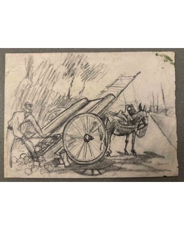 Mino Maccari - Carriage - Modern Artwork 